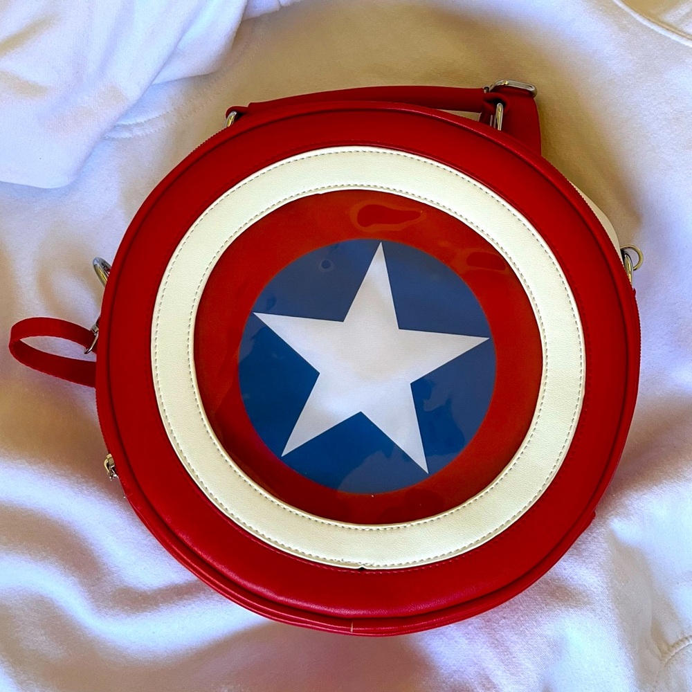 Tomi Artshop Captain America Shield Backpack/Purse